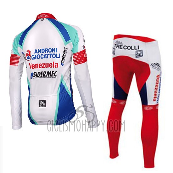Androni Giocattoli Cycling Jersey Bib Tight 2014 Men Long Sleeve White